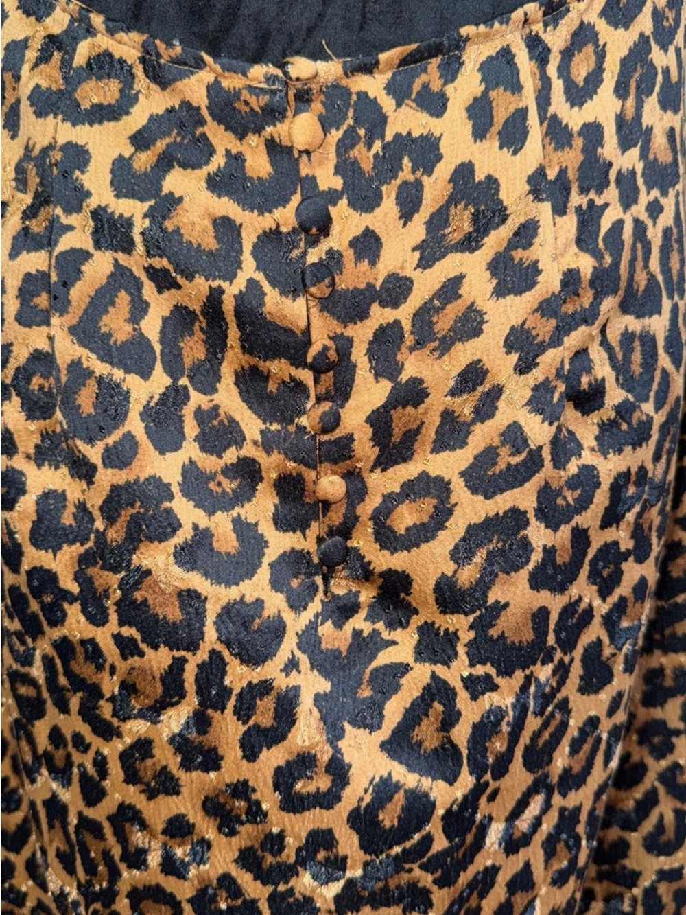 NWT Free People Leopard Print Slip Midi Dress - Brown & Black - Picture 9 of 11